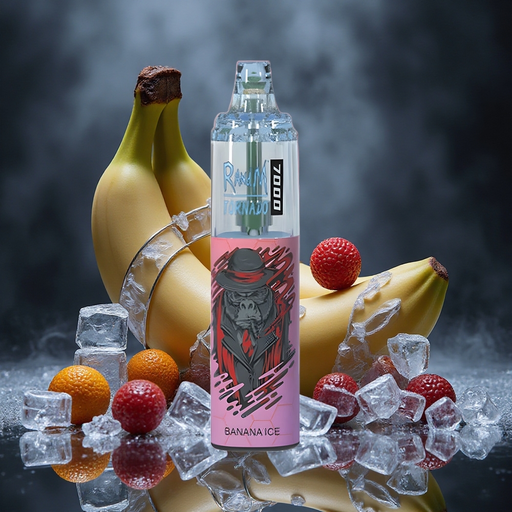 RandM Fumot Tornado 7000 Puffs Banana Ice Mesh Coil Canada vape wholesale
