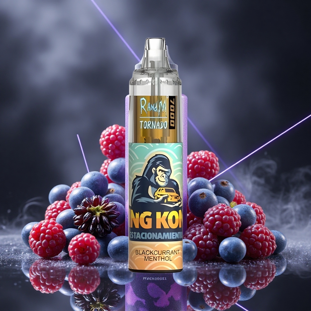 RandM Fumot Tornado 7000 Puffs Blackcurrant Menthol Mesh Coil Canada vape wholesale