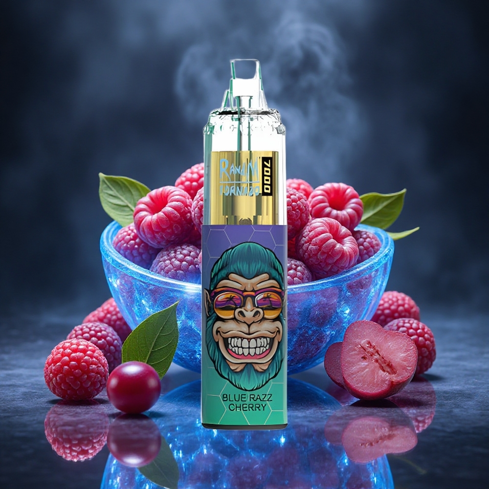 RandM Fumot Tornado 7000 Puffs Blue Razz Cherry 14ML E-liquid Canada vape wholesale