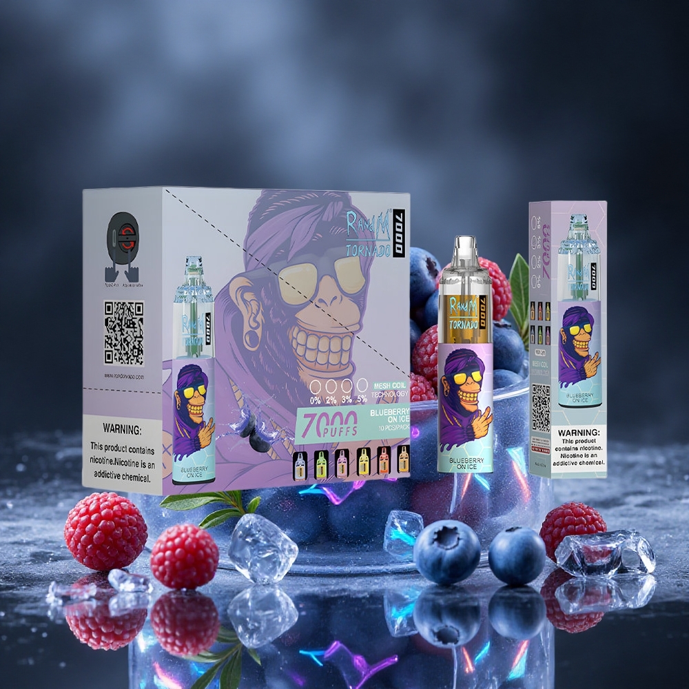 RandM Fumot Tornado 7000 Puffs Blueberry On Ice Mesh Coil Canada vape wholesale