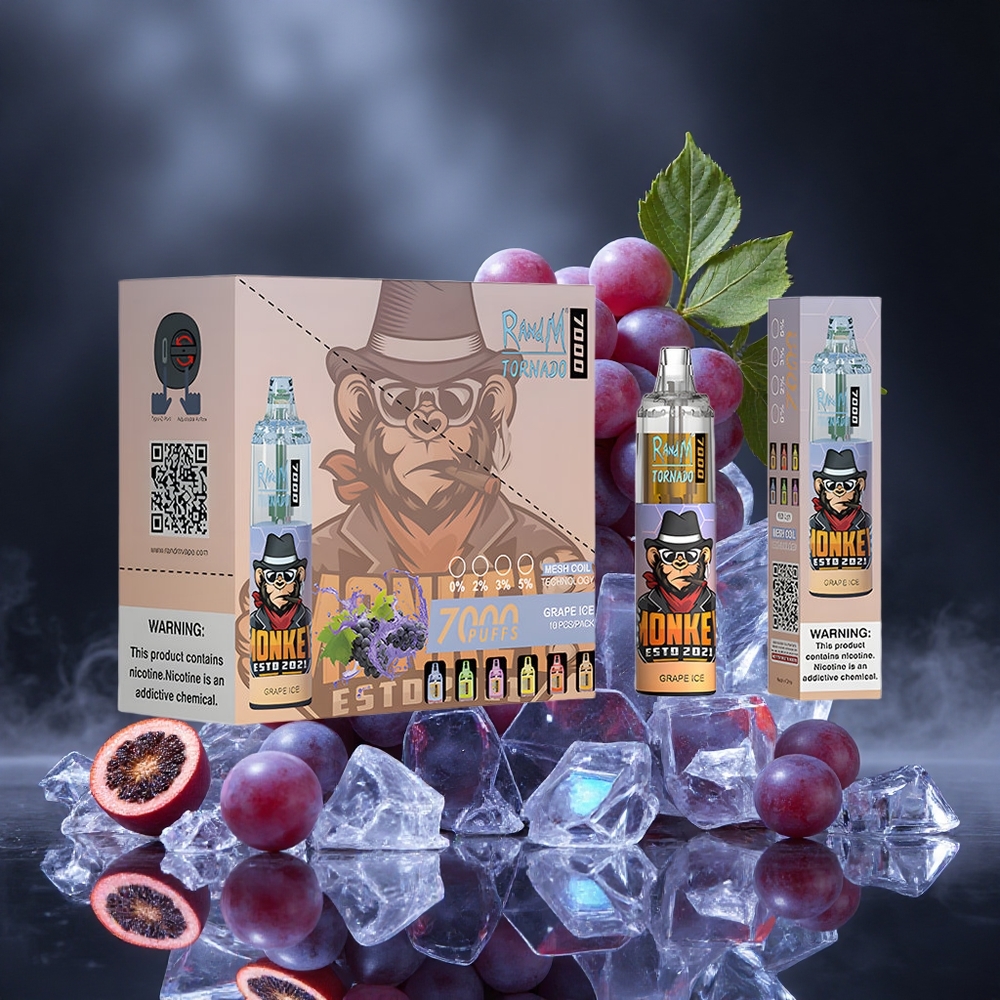 RandM Fumot Tornado 7000 Puffs Grape Ice Mesh Coil Canada vape wholesale