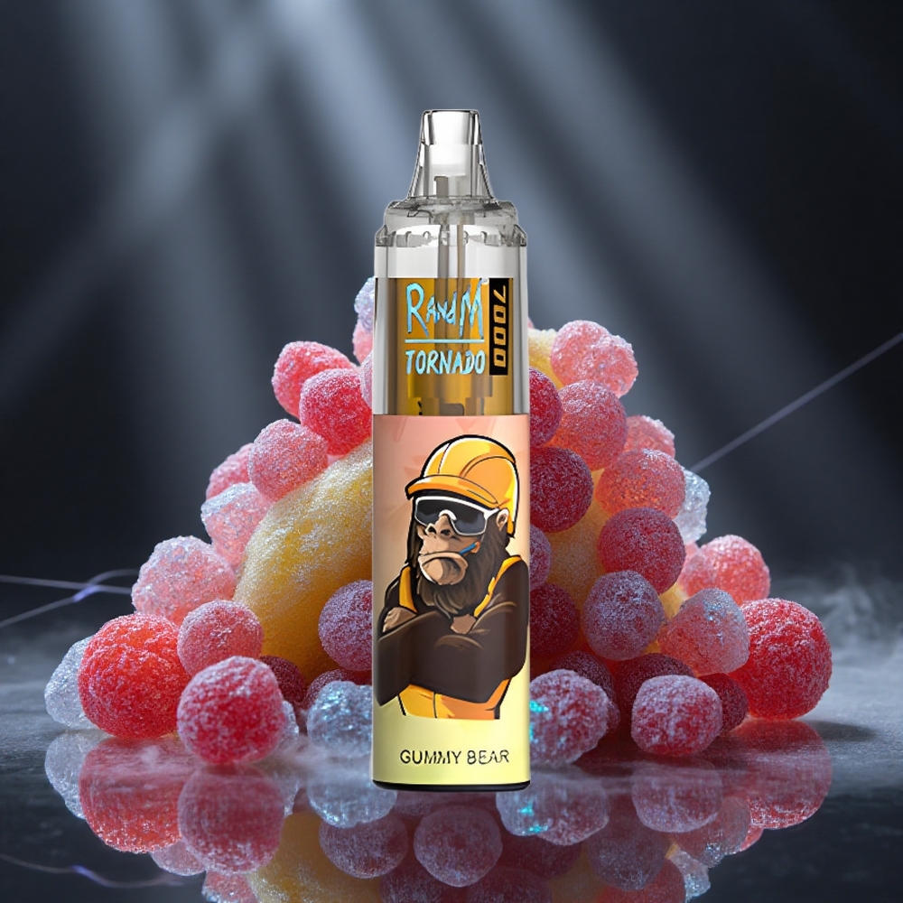 RandM Fumot Tornado 7000 Puffs Gummy Bear Mesh Coil Canada vape wholesale