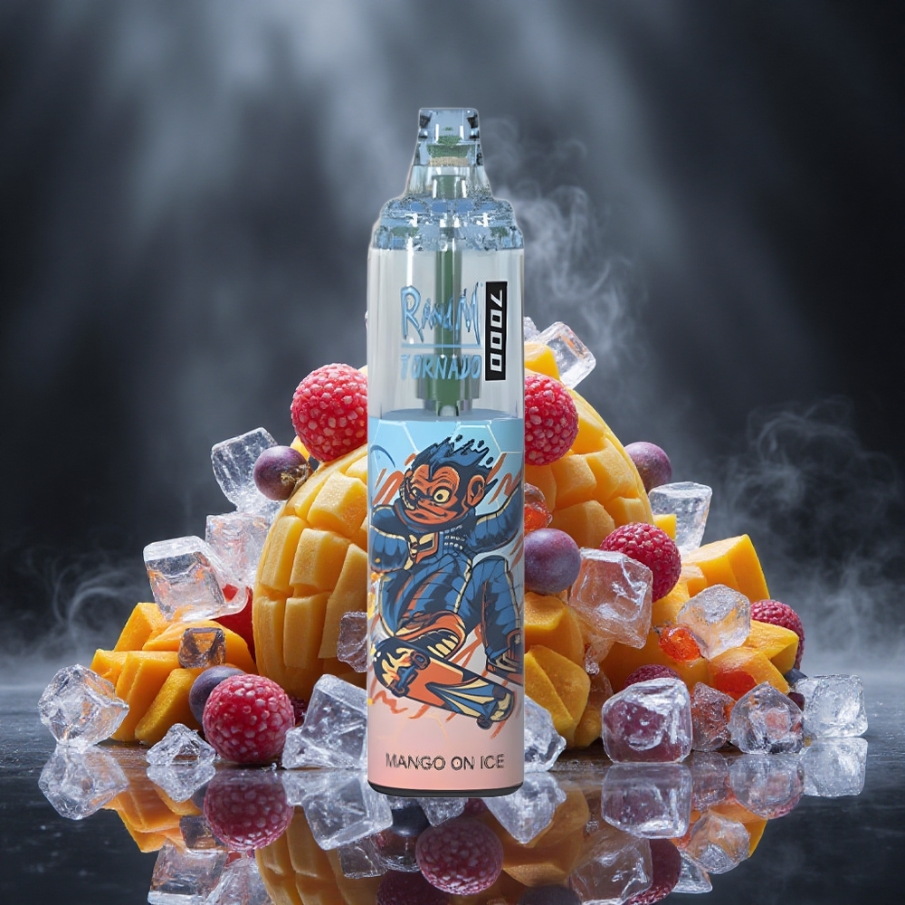 RandM Fumot Tornado 7000 Puffs Mango On Ice Mesh Coil Canada vape wholesale