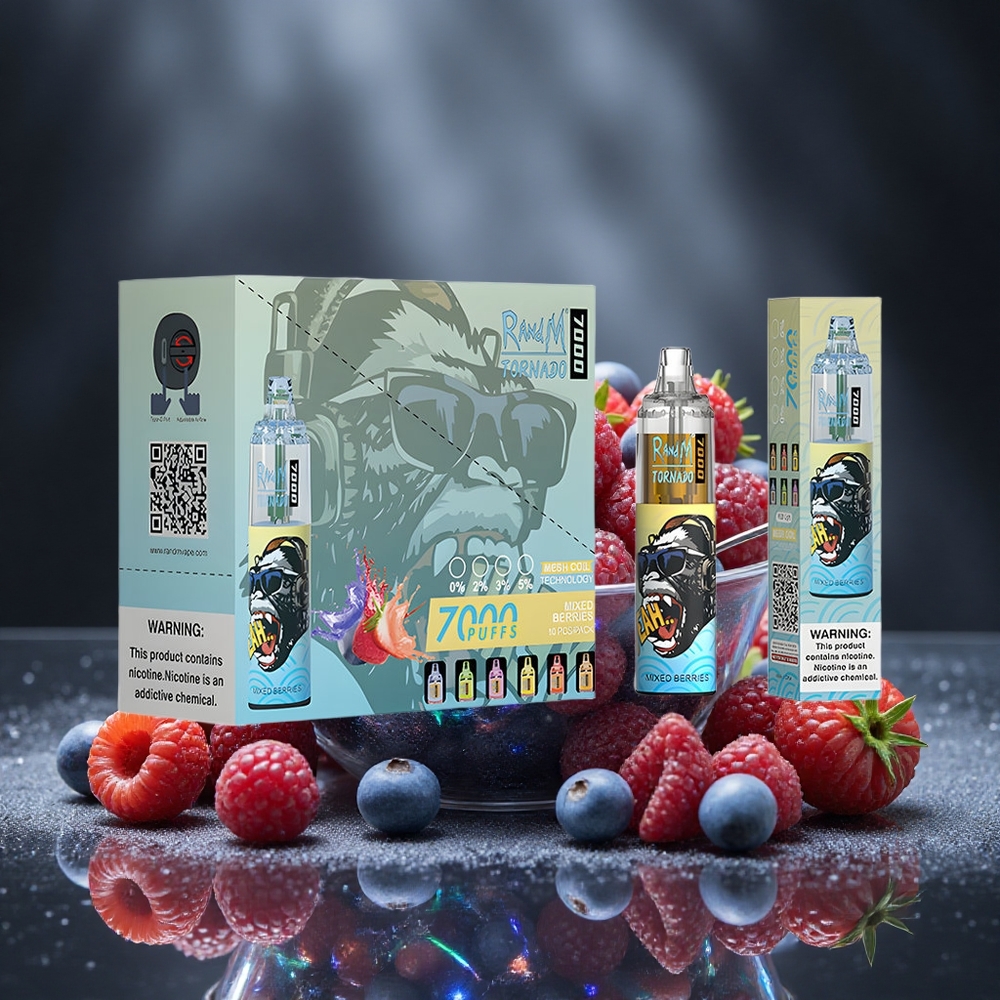 RandM Fumot Tornado 7000 Puffs Mixed Berries 850MAH Canada vape wholesale