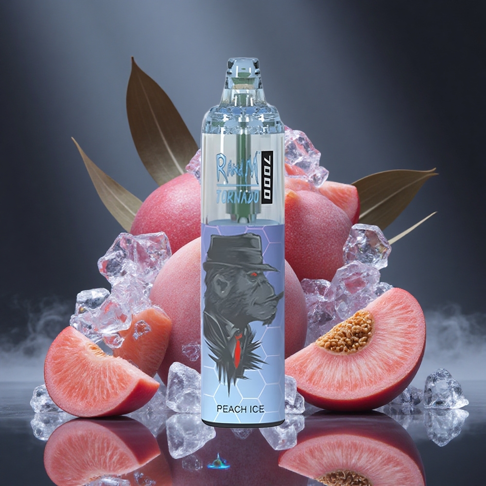 RandM Fumot Tornado 7000 Puffs Peach Ice 14ML E-liquid Canada vape wholesale