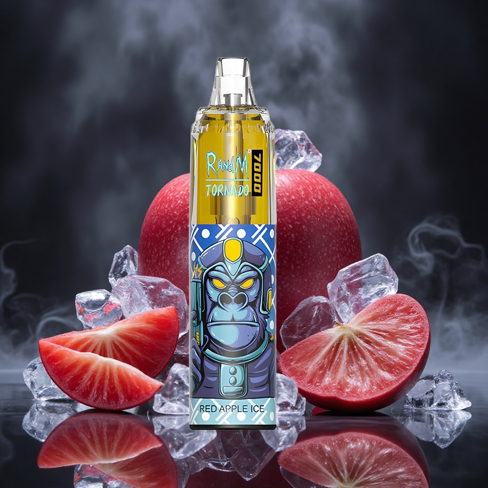 RandM Fumot Tornado 7000 Puffs Red Apple Ice Mesh Coil Canada vape wholesale