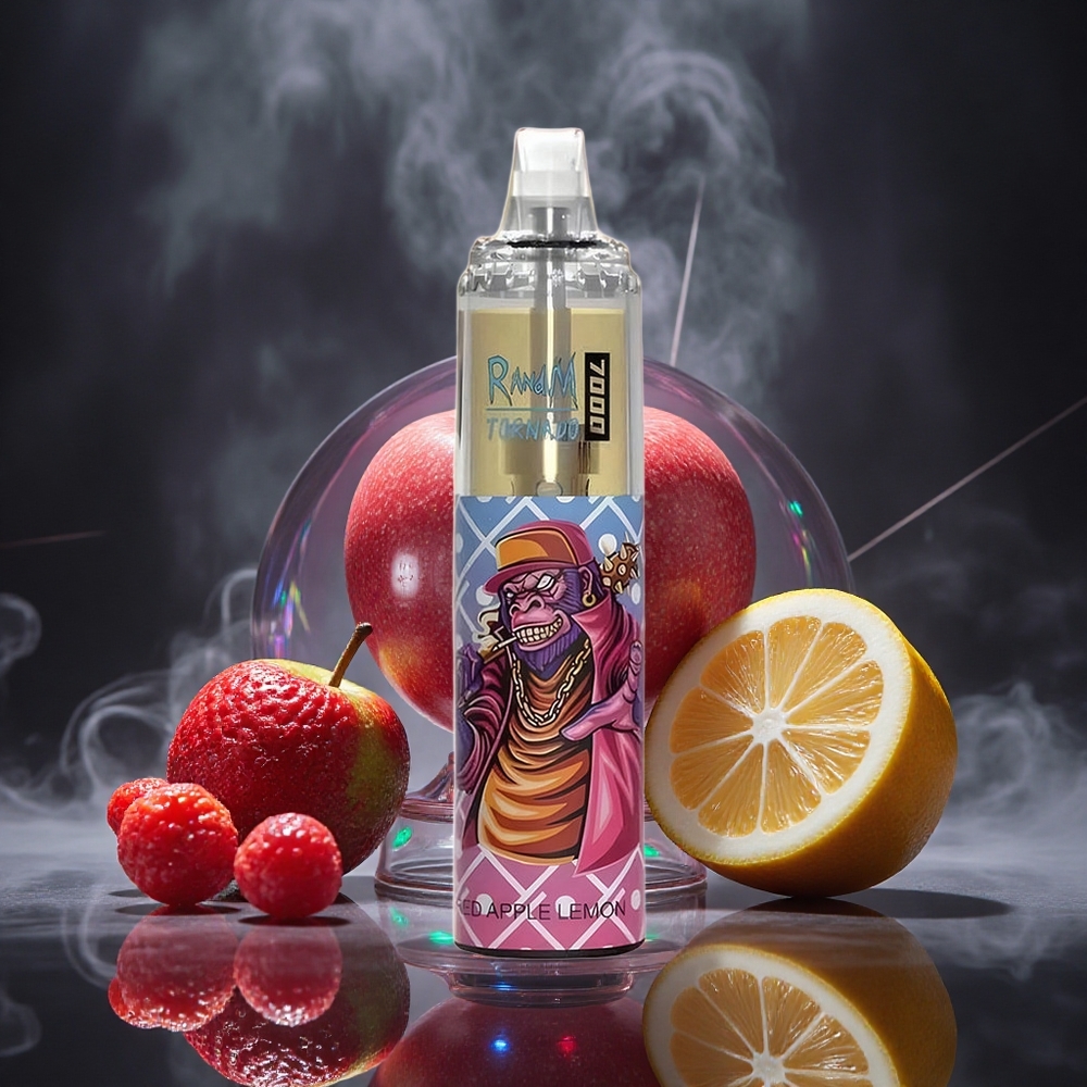 RandM Fumot Tornado 7000 Puffs Red Apple Lemon Mesh Coil Canada vape wholesale