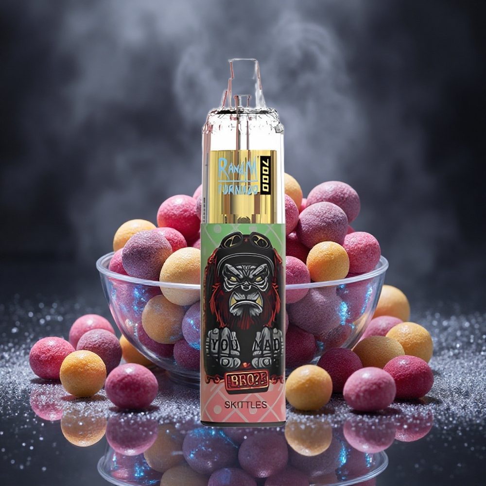 RandM Fumot Tornado 7000 Puffs Skittles Disposable Vape 14ML E-liquid Canada vape wholesale
