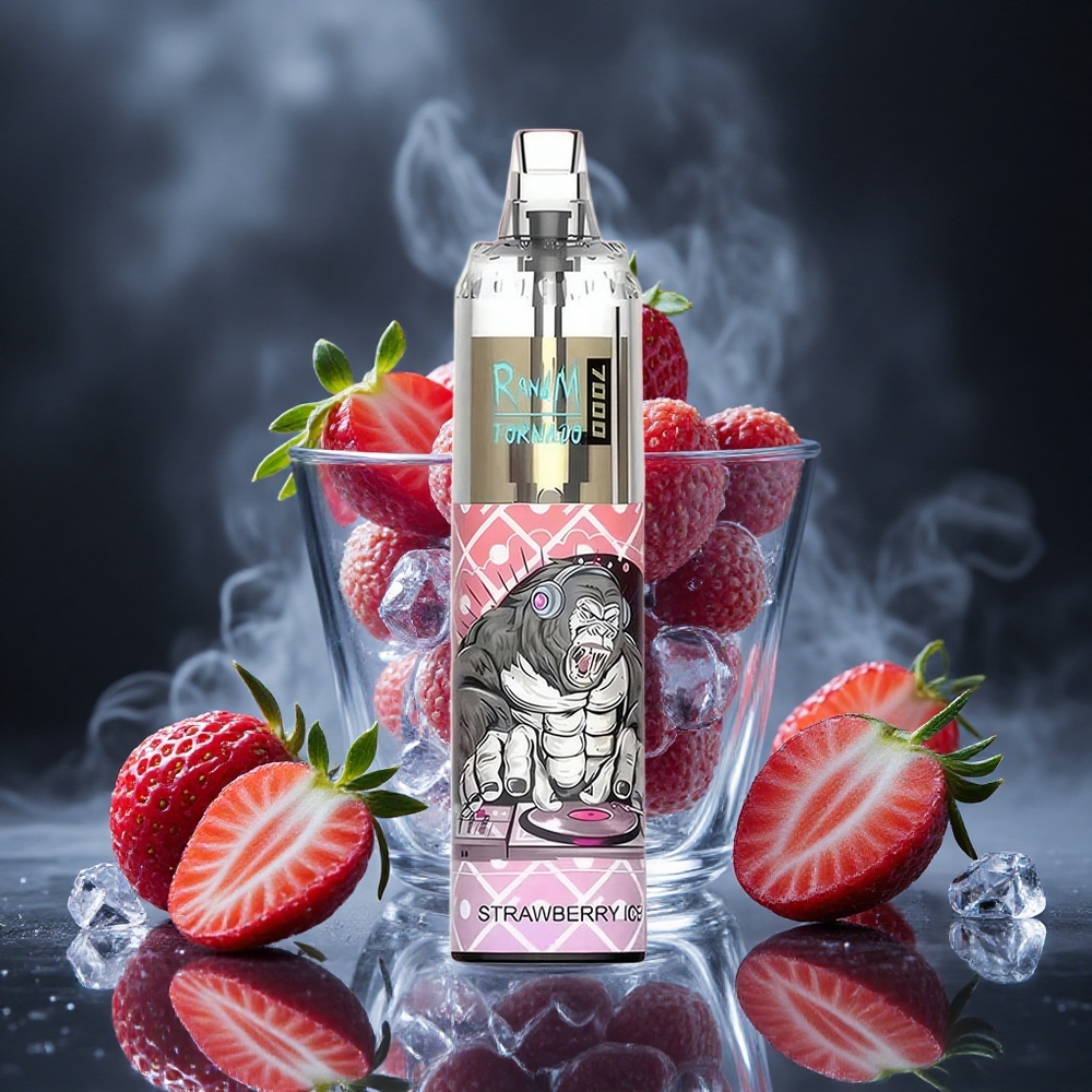RandM Fumot Tornado 7000 Puffs Strawberry Ice Mesh Coil Canada vape wholesale