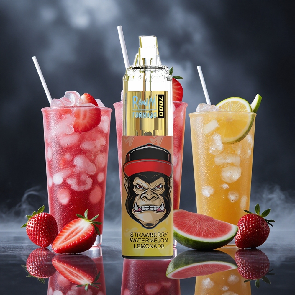 RandM Fumot Tornado 7000 Puffs Strawberry Watermelon Lemonade Mesh Coil Canada vape wholesale