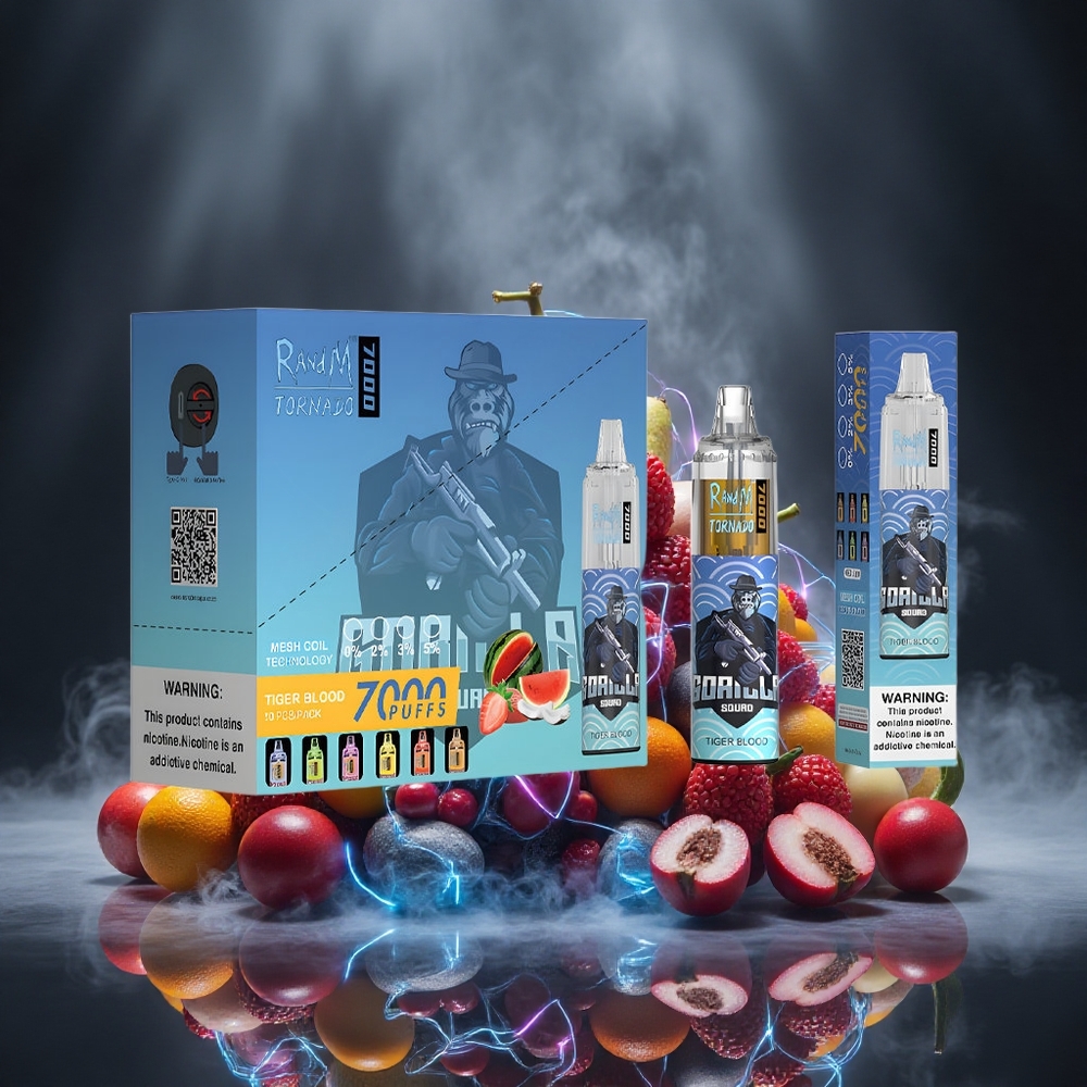 RandM Fumot Tornado 7000 Puffs Tiger Blood Mesh Coil Canada vape wholesale