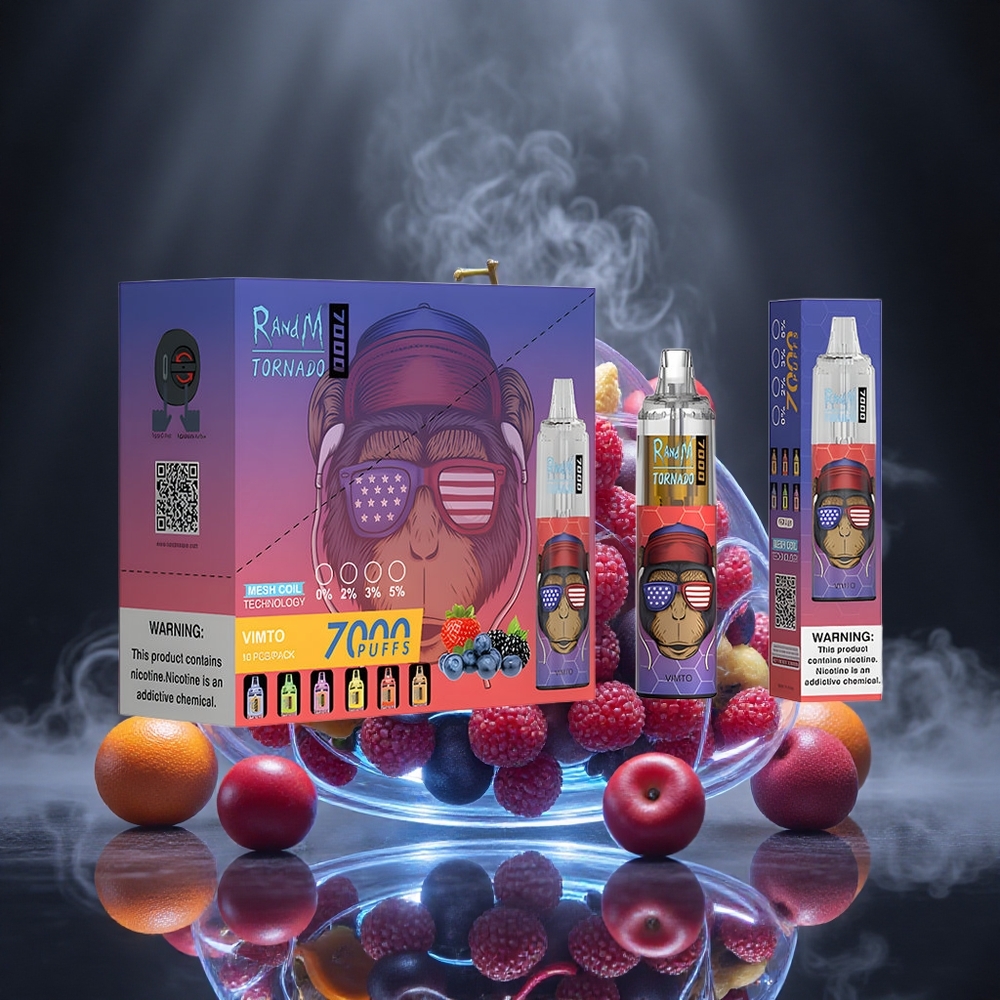 RandM Fumot Tornado 7000 Puffs Vimto Mesh Coil Canada vape wholesale