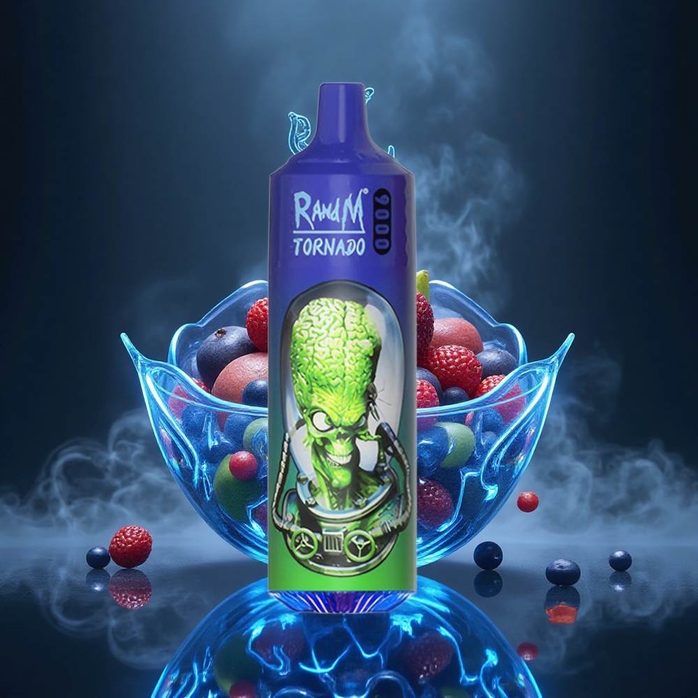 RandM Fumot Tornado 9000 Puffs 18mL Mesh Coil Mr Blue Canada vape wholesale