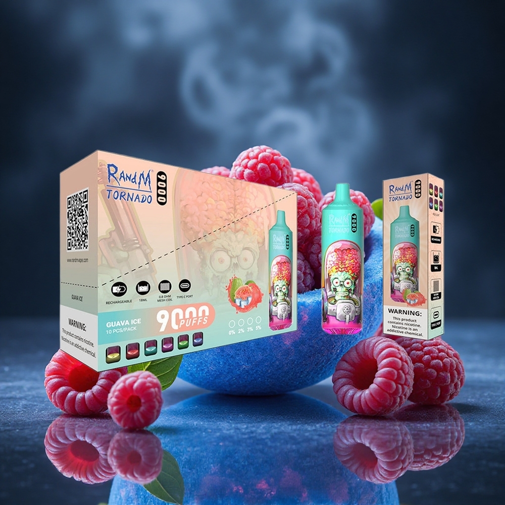 RandM Fumot Tornado 9000 Puffs Blue Sour Raspberry Mesh Coil Canada vape wholesale
