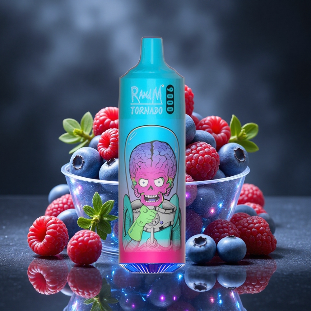 RandM Fumot Tornado 9000 Puffs Blueberry Raspberry Mesh Coil Canada vape wholesale