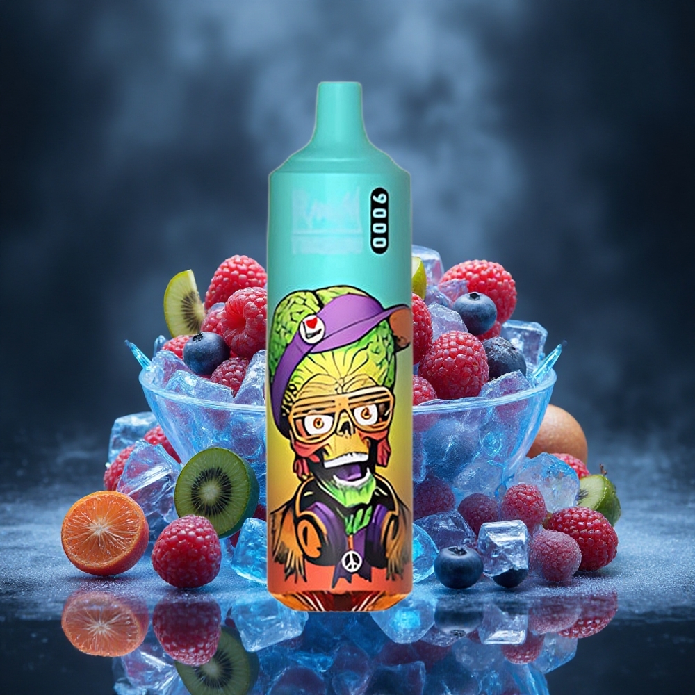 RandM Fumot Tornado 9000 Puffs Bluelicious Ice 18mL Mesh Coil Canada vape wholesale