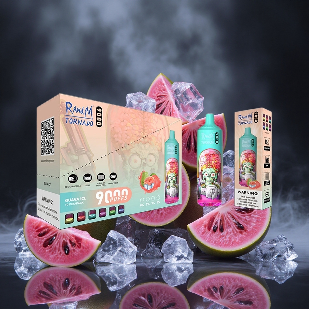 RandM Fumot Tornado 9000 Puffs Guava Ice Mesh Coil Canada vape wholesale