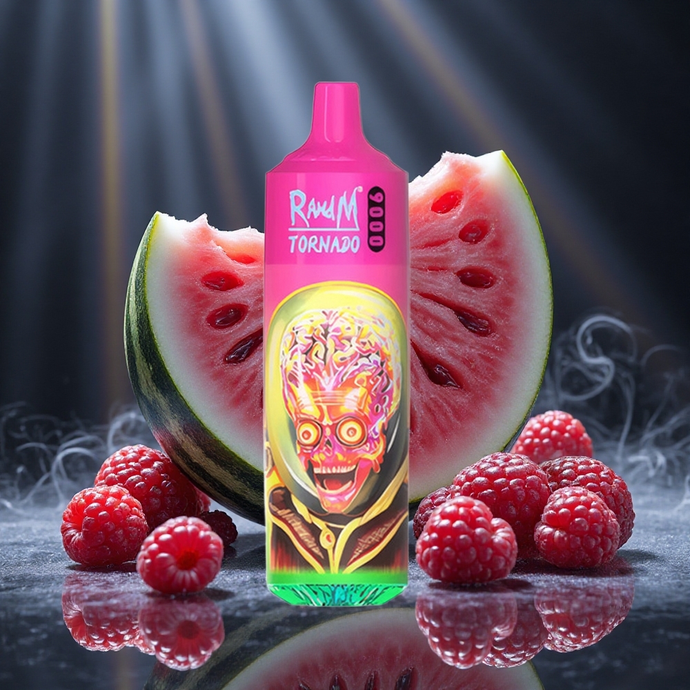 RandM Fumot Tornado 9000 Puffs Raspberry Watermelon Mesh Coil Canada vape wholesale