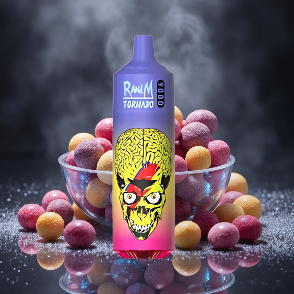 RandM Fumot Tornado 9000 Puffs Skittles Mesh Coil Canada vape wholesale
