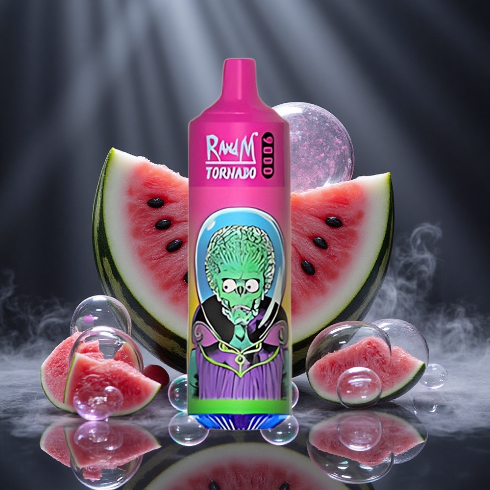 RandM Fumot Tornado 9000 Puffs Watermelon Bubble Gum Mesh Coil Canada vape wholesale