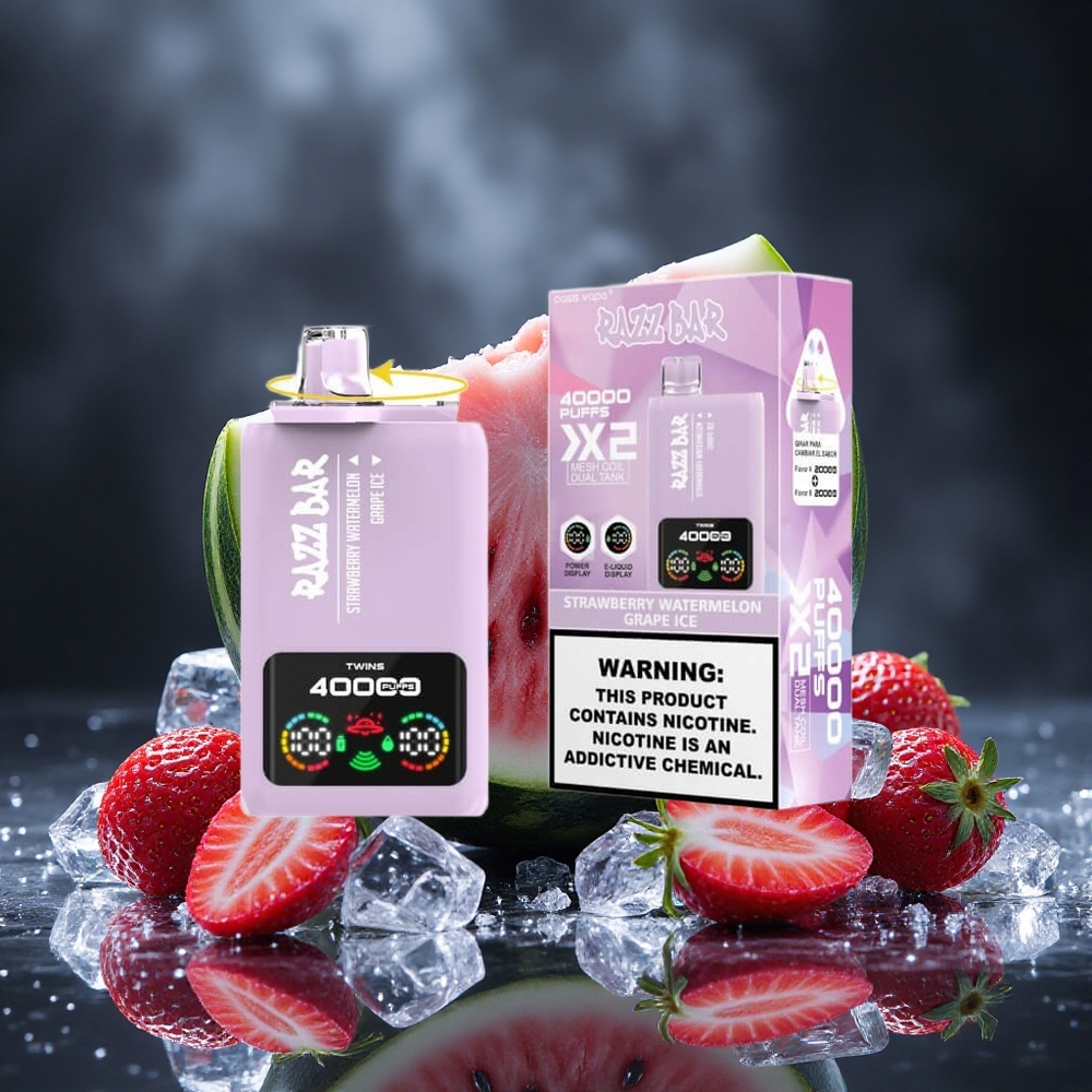 Razz Bar 40000 Puffs Strawberry Watermelon Grape Ice Power Screen Display Canada vape wholesale