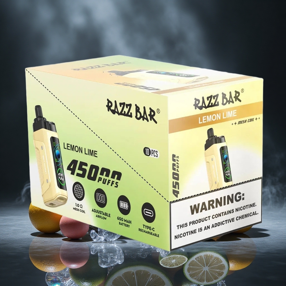 Razz Bar 45000 Puffs Lemon Lime Adjustable Airflow Canada vape wholesale