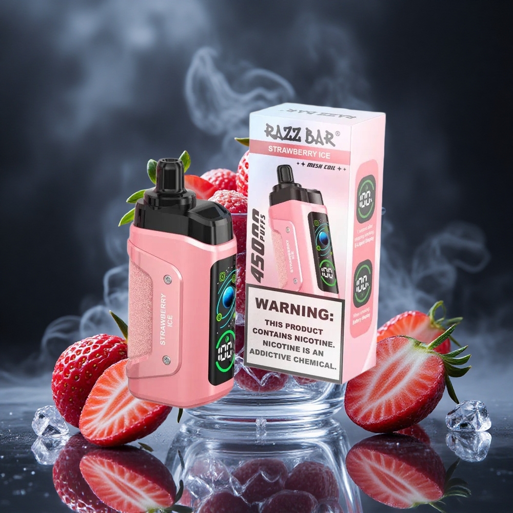 Razz Bar 45000 Puffs Strawberry Ice Adjustable Airflow Canada vape wholesale