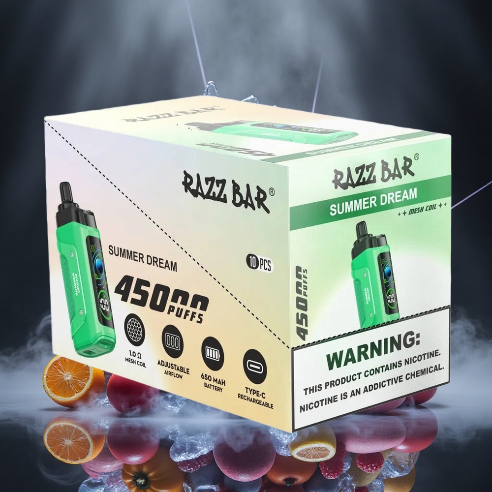 Razz Bar 45000 Puffs Summer Dream Adjustable Airflow Type-C Rechargeable Canada vape wholesale