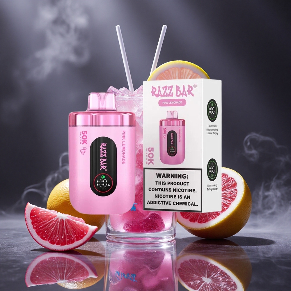 Razz Bar 50K Puffs Pink Lemonade Disposable Vape 650mAh Canada vape wholesale
