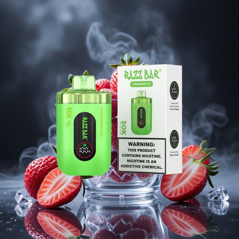 Razz Bar 50K Puffs Strawberry Ice 650mAh Canada vape wholesale