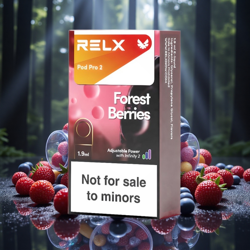 RELX Pod Pro 2 600 Puffs Forest Berries Nicotine-Free Canada Vape Wholesale