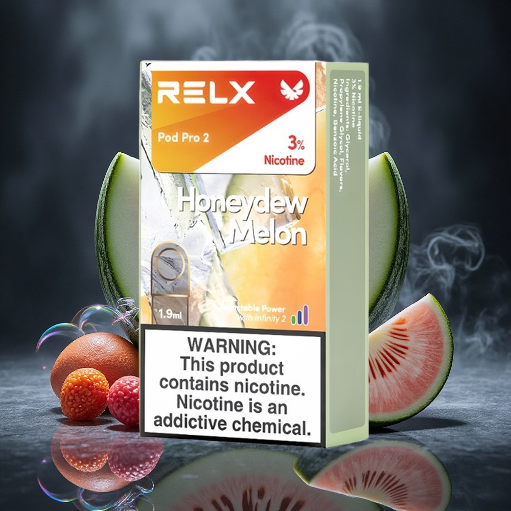 RELX Pod Pro 2 600 Puffs Honeydew Melon 3% Nicotine Canada Vape Wholesale
