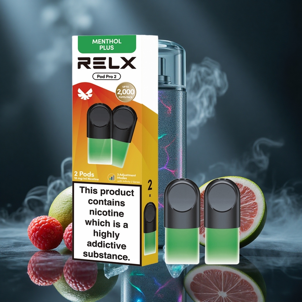 RELX Pod Pro 2 600 Puffs Mint-Menthol Plus 1.8% Nicotine Canada Vape Wholesale