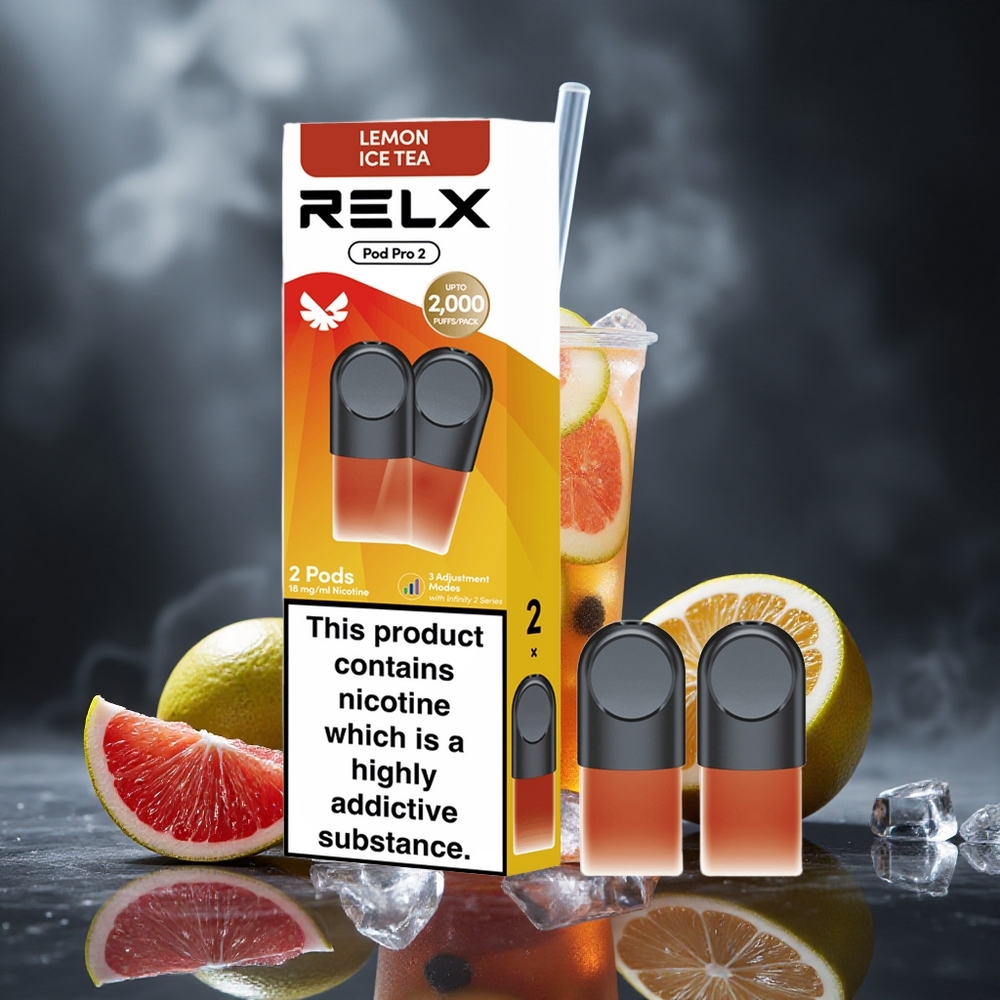 RELX Pod Pro 2 600 Puffs Tea-Lemon Ice Tea 1.8% Nicotine Canada Vape Wholesale
