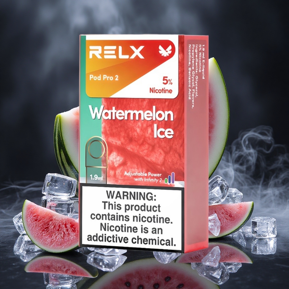 RELX Pod Pro 2 600 Puffs Watermelon Ice 5% Nicotine Canada Vape Wholesale